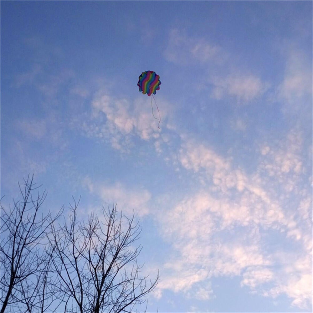 27,5 pollici paracadute giocattolo aquilone gioco all'aperto mano lanciare giocattolo di caduta libera